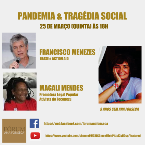 PANDEMIA & TRAGÉDIA SOCIAL