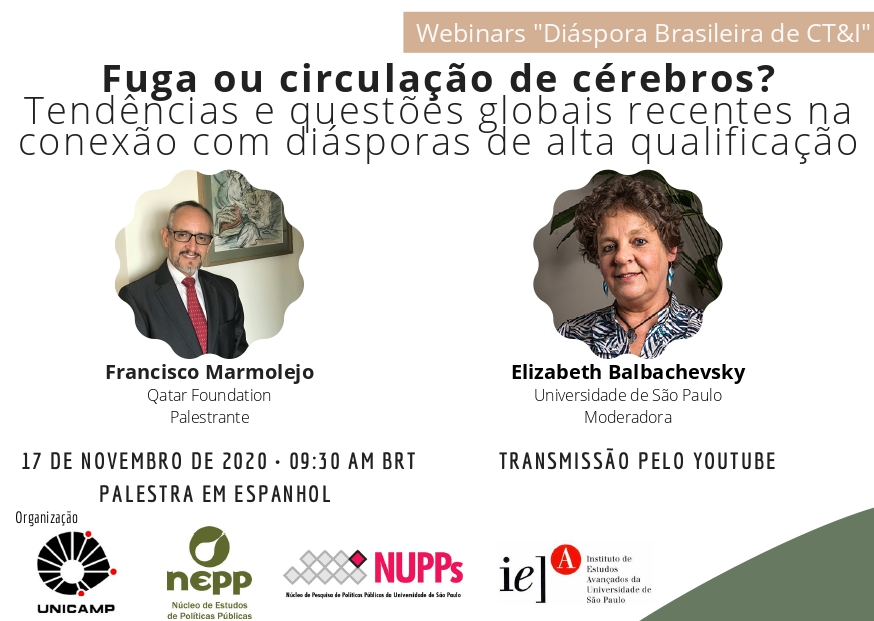 Webinars - Diáspora Brasileira de CT &I