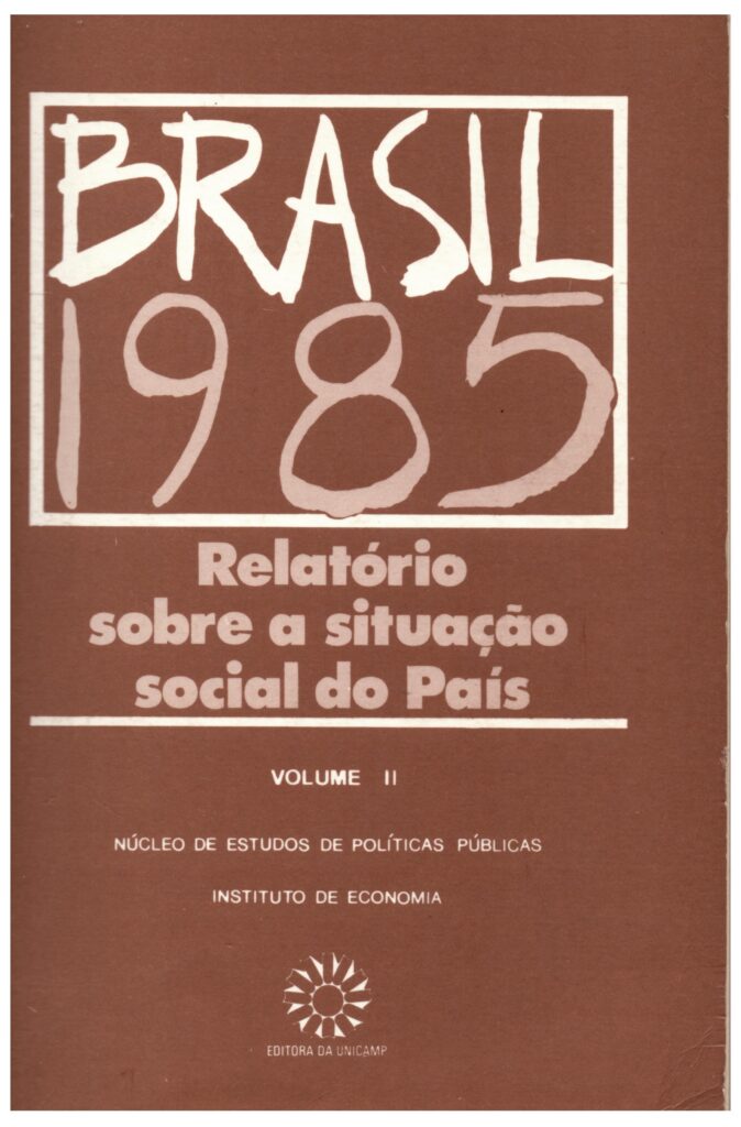 Brasil 1985 : relatório sobre a situação social do país – v.2 