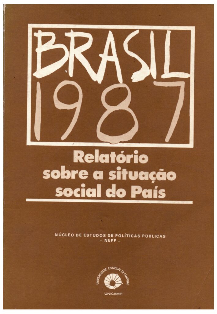 Brasil 1987: relatório sobre a situaçao social do país